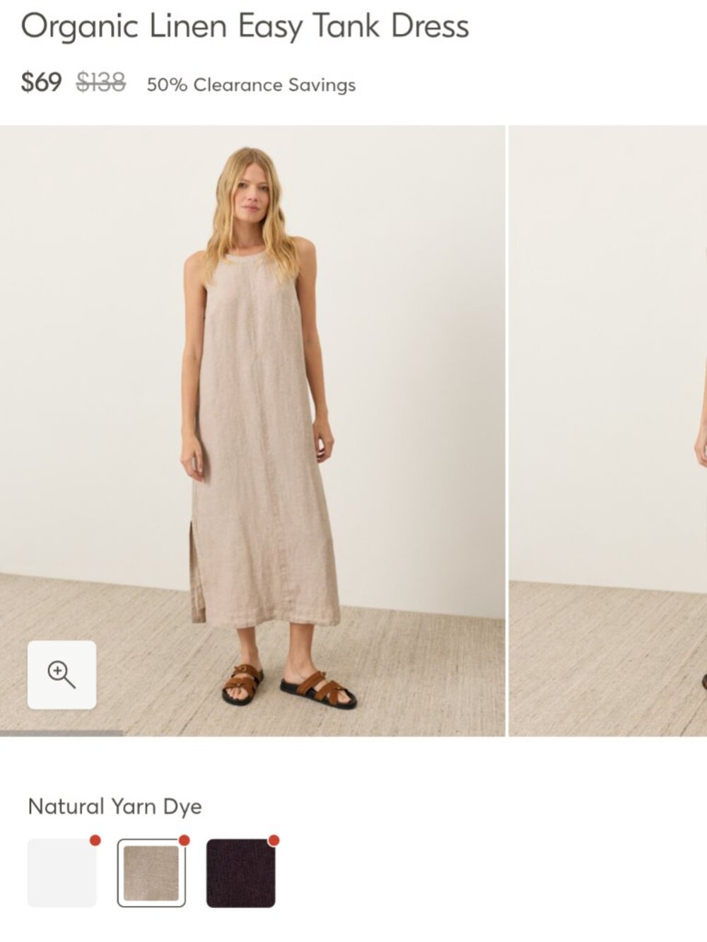 Brand new Pact Linen Dress - Picture 3 of 3